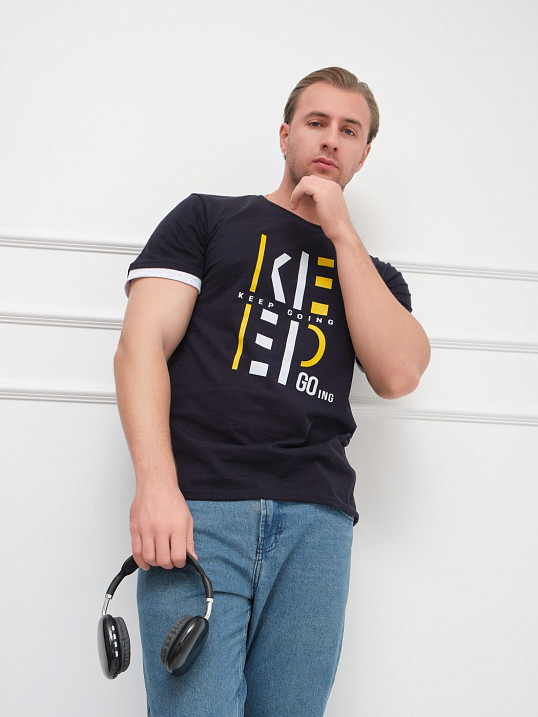 Футболка мужская Фантом синий