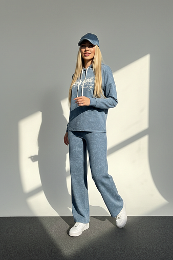 Костюм женский Винтаж варенка св.индиго