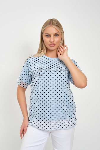 Футболка женская Бьюти вискоза голубой