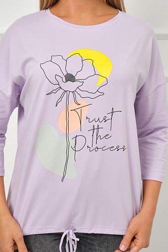 Лонгслив Николь лаванда