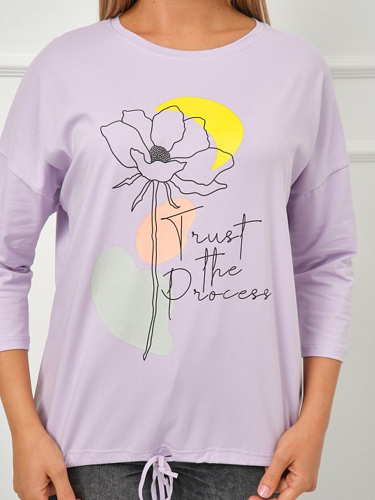 Лонгслив Николь лаванда