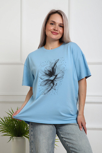 Футболка женская Жанет голубой
