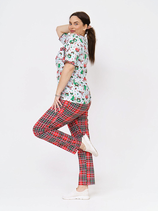 Костюм Кэнди красно/зеленая клетка