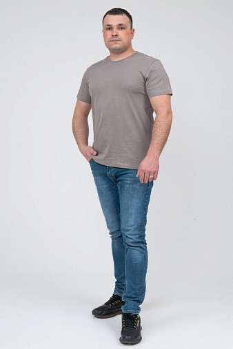 Футболка мужская  арт.М5003 серо-кофейный