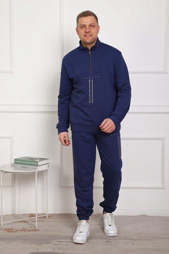 Костюм мужской Старк 3-х нитка петля индиго