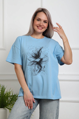 Футболка женская Жанет голубой