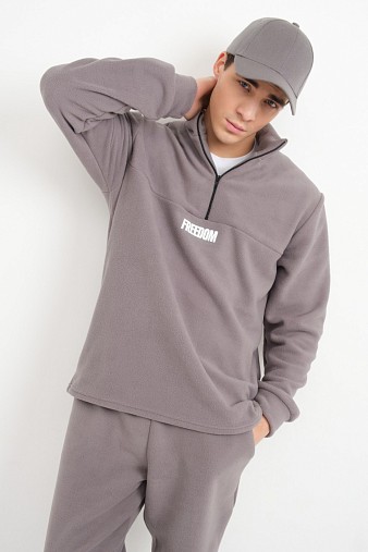 Костюм мужской Бэст флис серый