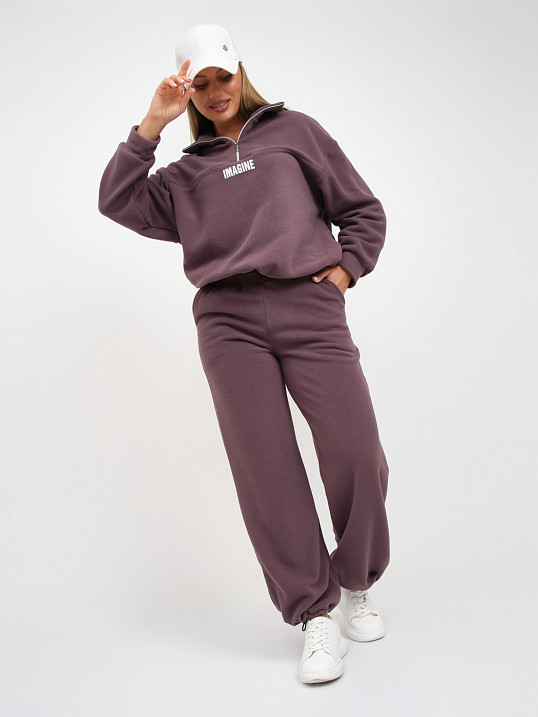 Костюм жен. Тренд-2 флис т.лиловый