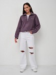 Толстовка жен. Тренд флис т.лиловый