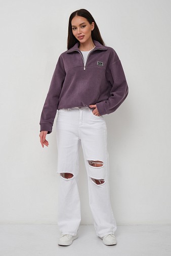 Толстовка жен. Тренд флис т.лиловый