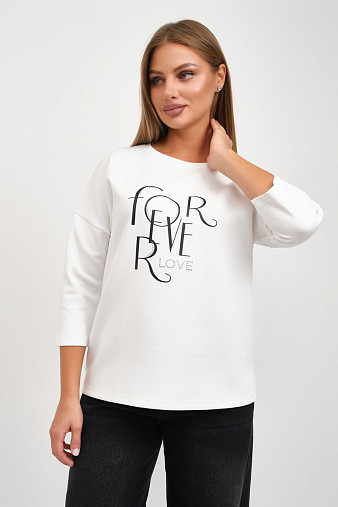 Свитшот женский Одри молочный