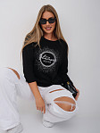 Лонгслив жен. Гламур черный