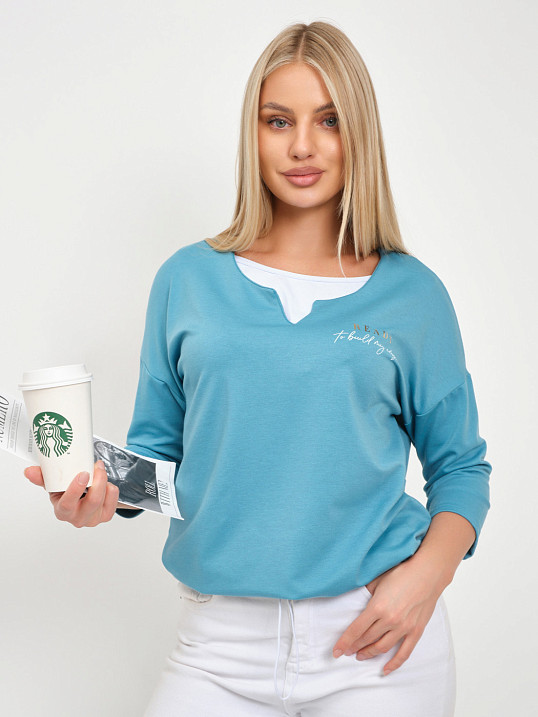 Свитшот женский Молли ментол