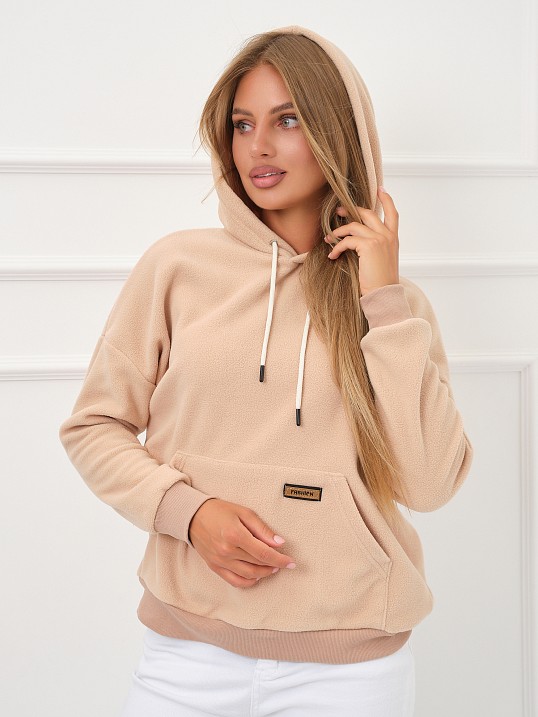 Толстовка женская Бэлла флис беж