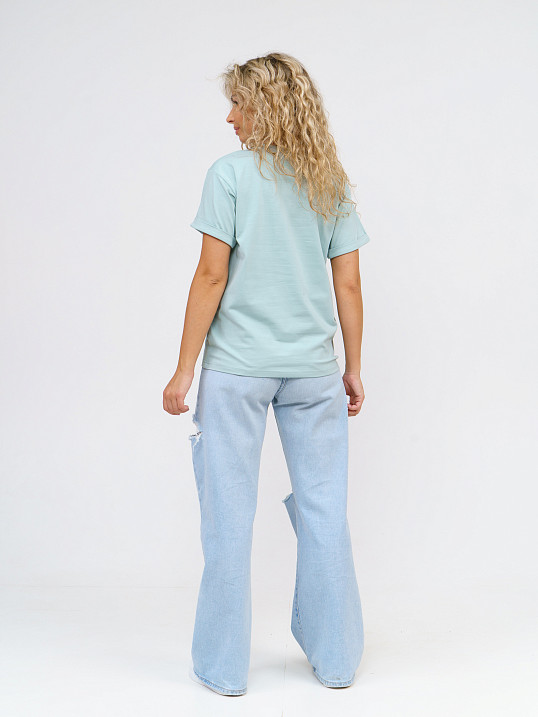 Футболка женская Классика аква