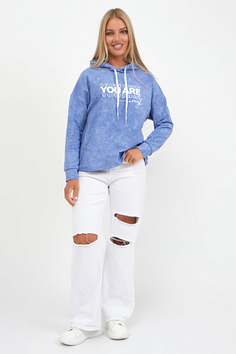 Толстовка женская Винтаж василек