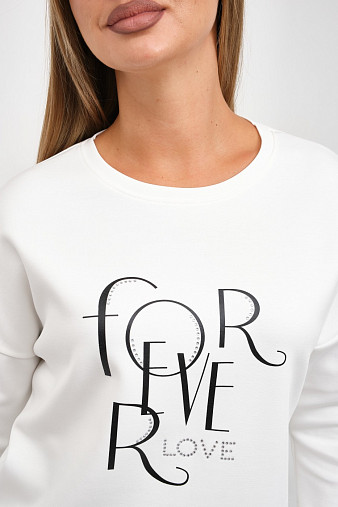 Свитшот женский Одри молочный