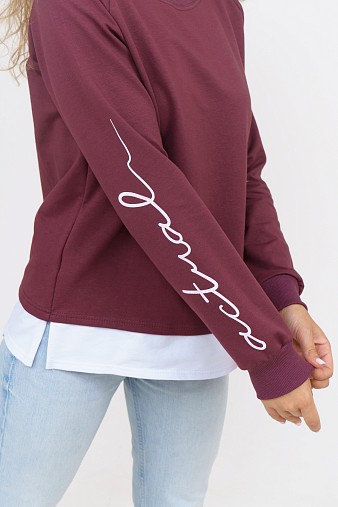 Толстовка женская Дабл лиловый Толстовка женская Дабл лиловый