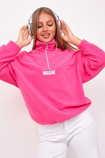 Толстовка жен. Тренд-2 флис малина