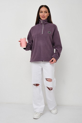 Толстовка жен. Тренд флис т.лиловый