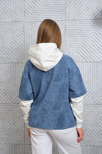 Толстовка женская Венди варенка индиго