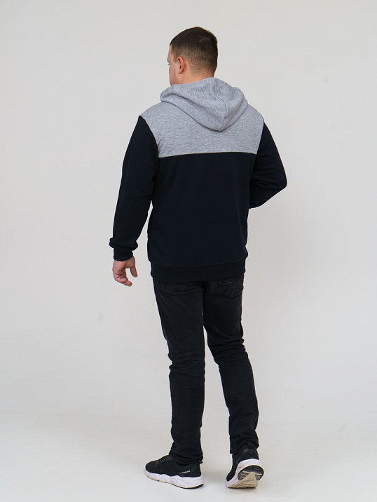 Толстовка мужская Фаворит синий 3-х нитка петля