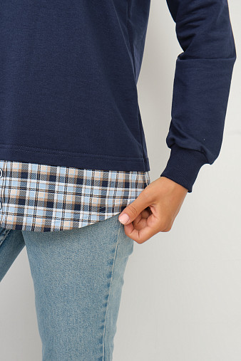 Толстовка женская Аврора индиго