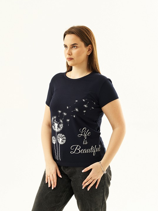 Футболка Одуванчик синий Футболка Одуванчик синий