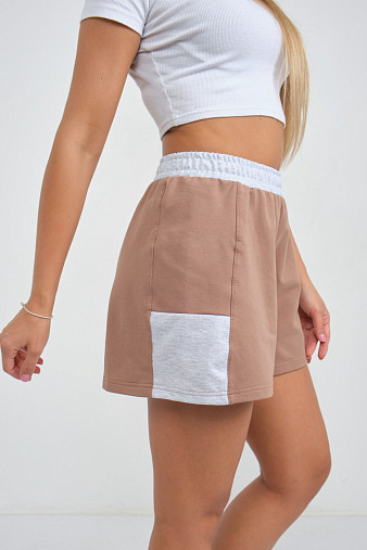 Шорты женские Рокси футер песочный