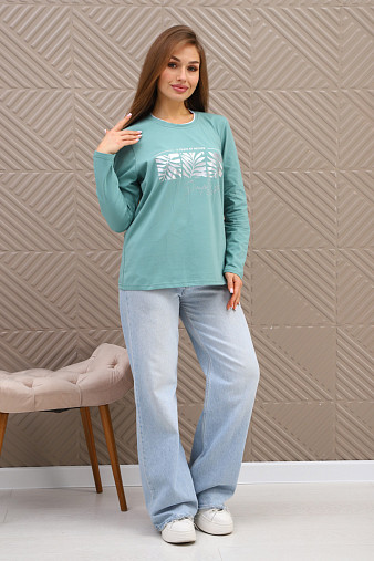 Лонгслив женский Рио св.изумруд