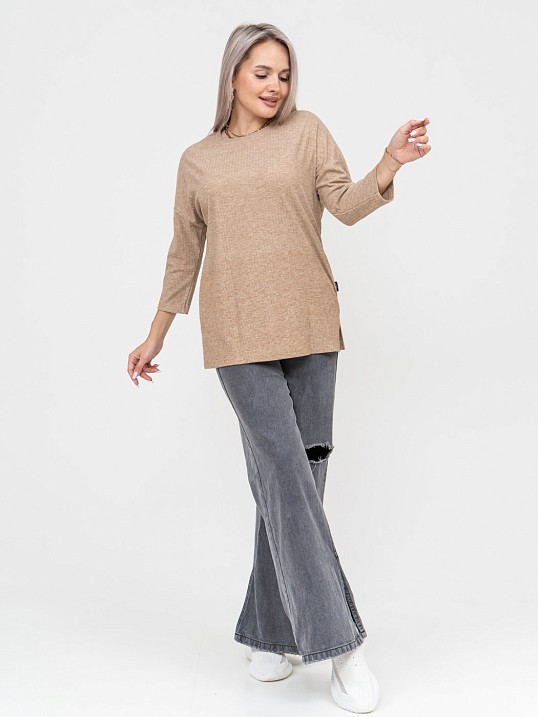 Лонгслив Ассоль бежевый Лонгслив Ассоль бежевый