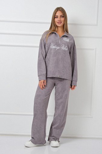 Костюм женский Верона варенка серый