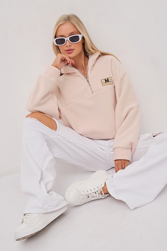 Толстовка жен. Тренд флис св.бежевый