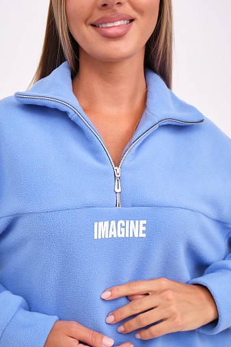 Толстовка жен. Тренд-2 флис голубой