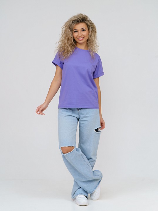 Футболка женская Классика василек Футболка женская Классика василек