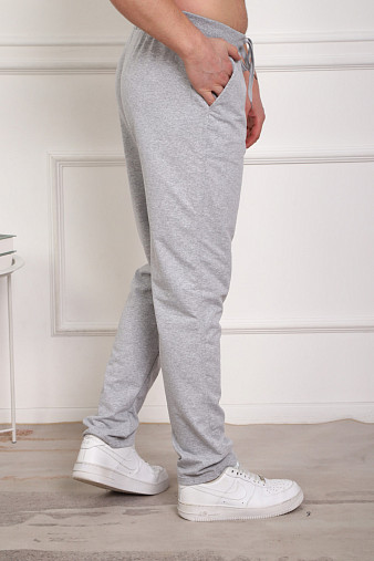 Брюки мужские без манжета серые