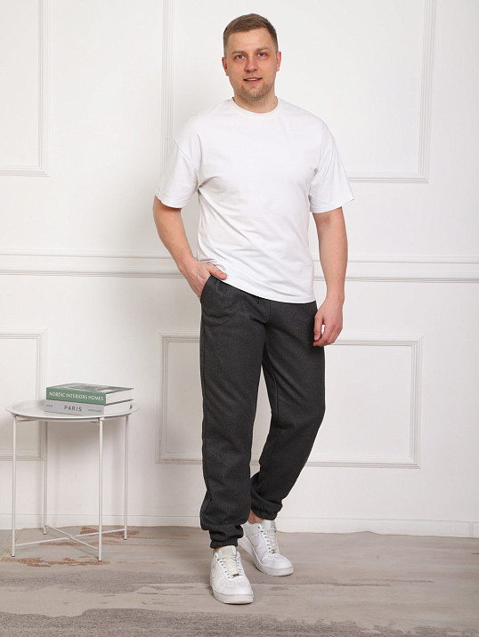 Брюки мужские теплые т.серый