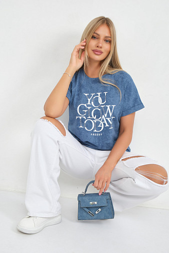 Футболка жен. Лиона варенка индиго