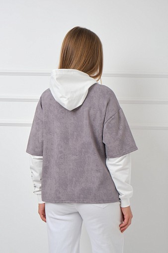 Толстовка женская Венди варенка св.серый