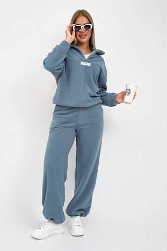 Костюм жен. Тренд-2 флис изумруд