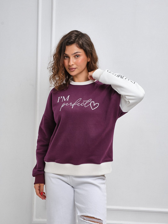 Толстовка женская Медея начес марсала