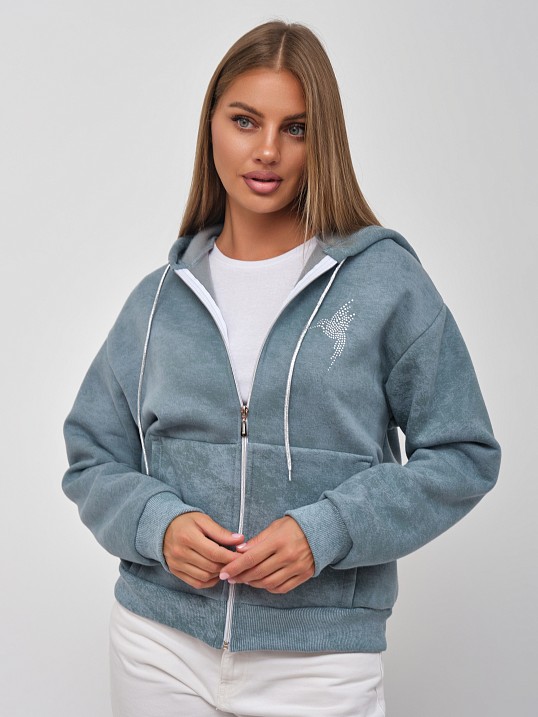 Толстовка женская Дюна начёс фисташка