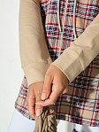 Рубашка жен. Гармония бежевый/клетка
