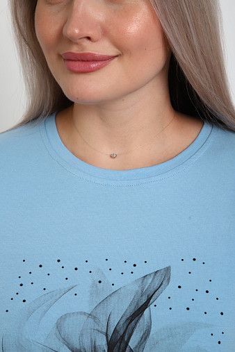 Футболка женская Жанет голубой