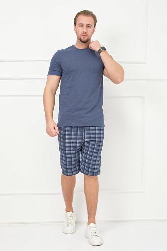 Костюм мужской Джой синий/клетка