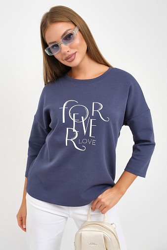 Свитшот женский Одри индиго