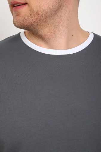 Футболка мужская Дорс футер серый