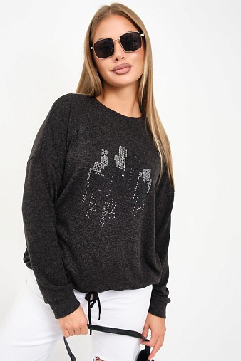 Джемпер женский Келли-2 т.серый