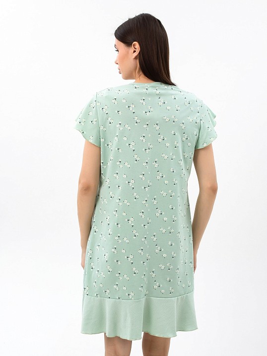 Ночная сорочка Астра крыло фисташка/цветы