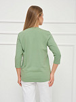 Лонгслив Элис рукав 3/4 фисташка